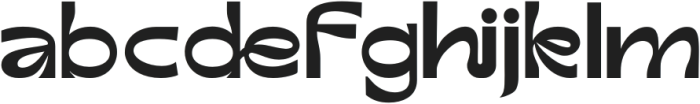 Gares Regular otf (400) Font LOWERCASE