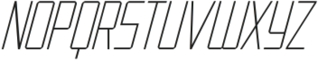 Gareth Slanted Thin Condensed otf (100) Font LOWERCASE