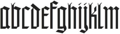 Gargamoth-Regular otf (400) Font LOWERCASE