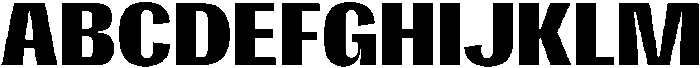Gargenic Bold otf (700) Font UPPERCASE