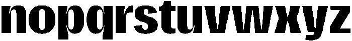 Gargenic Bold otf (700) Font LOWERCASE