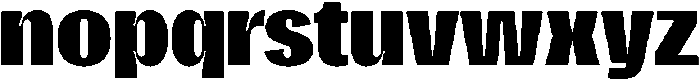 Gargenic Extra Bold otf (700) Font LOWERCASE