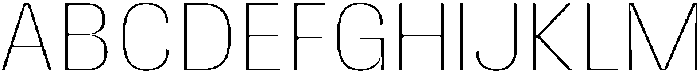 Gargenic Hairline otf (100) Font UPPERCASE