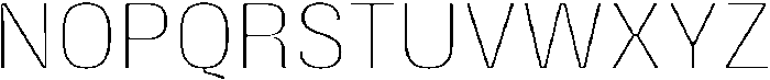 Gargenic Hairline otf (100) Font UPPERCASE