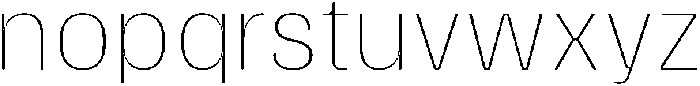 Gargenic Hairline otf (100) Font LOWERCASE