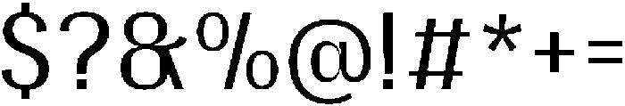 Gargenic Light otf (300) Font OTHER CHARS