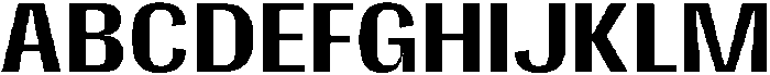Gargenic Medium otf (500) Font UPPERCASE