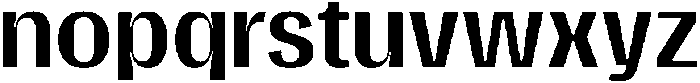 Gargenic Medium otf (500) Font LOWERCASE