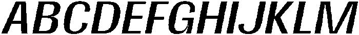 Gargenic Oblique otf (400) Font UPPERCASE
