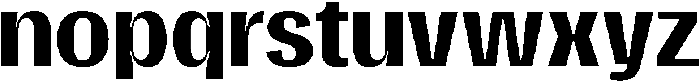 Gargenic Semi Bold otf (600) Font LOWERCASE