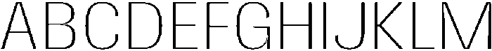 Gargenic Thin otf (100) Font UPPERCASE