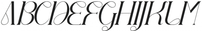 Garges Italic otf (400) Font UPPERCASE