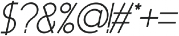 Garil Light Italic otf (300) Font OTHER CHARS