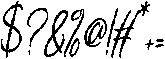Garitha Complitten Italic Conde otf (400) Font OTHER CHARS