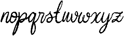 Garitha Complitten Italic Conde otf (400) Font LOWERCASE