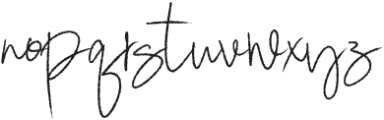 Garland Signature Brush Regular otf (400) Font LOWERCASE