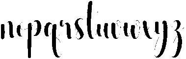 Garlic Regular otf (400) Font LOWERCASE