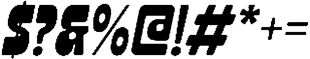 Garly Slanted otf (400) Font OTHER CHARS