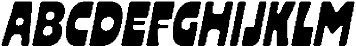 Garly Slanted otf (400) Font UPPERCASE