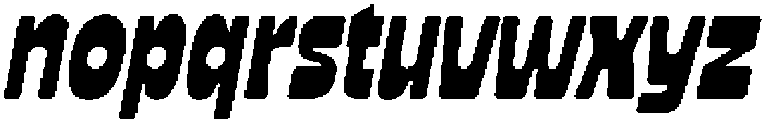 Garly Slanted otf (400) Font LOWERCASE