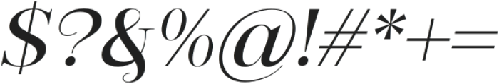 Garmalla-Italic otf (400) Font OTHER CHARS