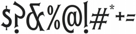 Garmouth Display Regular otf (400) Font OTHER CHARS
