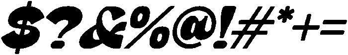 Garnisha Italic otf (400) Font OTHER CHARS