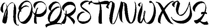 Garnite Regular otf (400) Font UPPERCASE