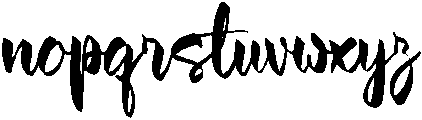 Garnite Regular otf (400) Font LOWERCASE