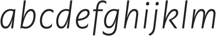 Garrison Light Italic otf (300) Font LOWERCASE