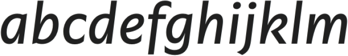 Garrison Medium Italic otf (500) Font LOWERCASE