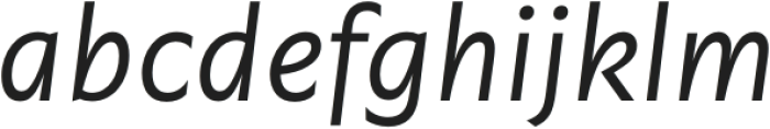 Garrison Regular Italic otf (400) Font LOWERCASE