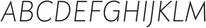 Garrison Thin Italic otf (100) Font UPPERCASE