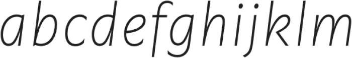 Garrison Thin Italic otf (100) Font LOWERCASE