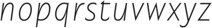 Garrison Thin Italic otf (100) Font LOWERCASE