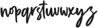 GarryShelby-Regular otf (400) Font LOWERCASE