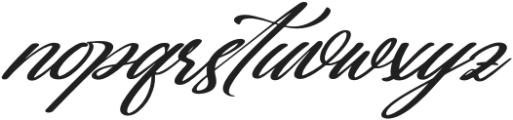 Gartenya Calligraph Italic Italic otf (400) Font LOWERCASE