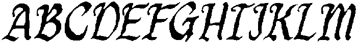 Garthion Italic otf (400) Font UPPERCASE