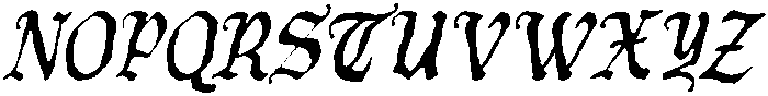Garthion Italic otf (400) Font UPPERCASE