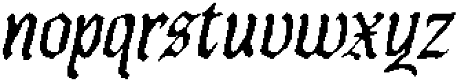 Garthion Italic otf (400) Font LOWERCASE