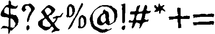 Garthion Regular otf (400) Font OTHER CHARS
