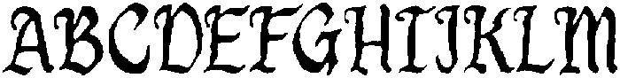 Garthion Regular otf (400) Font UPPERCASE