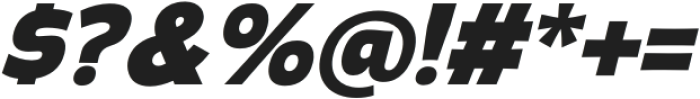 Gasco Extra Bold Italic otf (700) Font OTHER CHARS