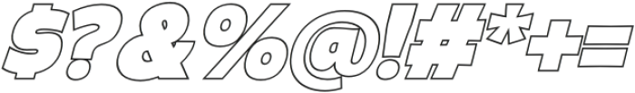 GascoDisplayOutline-Italic otf (400) Font OTHER CHARS
