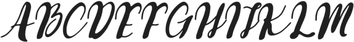 Gaseda Italic otf (400) Font UPPERCASE