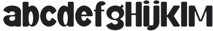 Gaseno Rounded otf (400) Font LOWERCASE