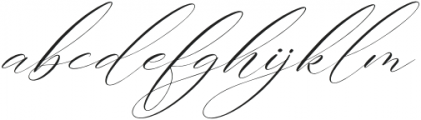 Gashina Lattiva Italic otf (400) Font LOWERCASE