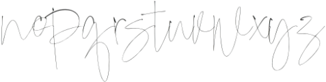 Gasiky Signature Regular otf (400) Font LOWERCASE