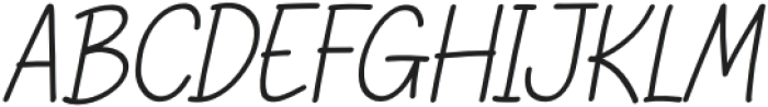 Gastron-Italic otf (400) Font UPPERCASE