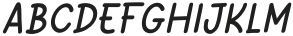 Gastron-Italic otf (400) Font LOWERCASE